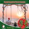 6 Pcs 10 Feet Each Christmas in July Hawaiian Leis Red and Green Hawaiian Flower Garland Hawaiian Luau Tropical Flower Leis for Christmas Cosplay Beach Wedding Carnival Themed Party Decorations